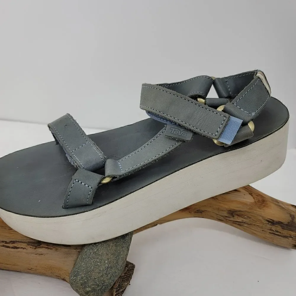 Teva universal leather flatform sandals